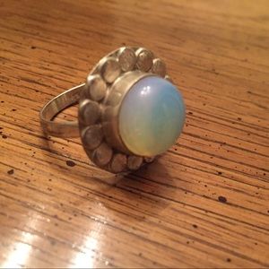 925 silver Flower ring size 10